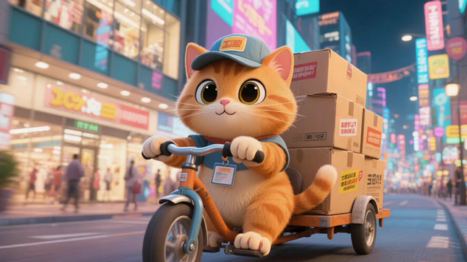 AI image to video example cat animation